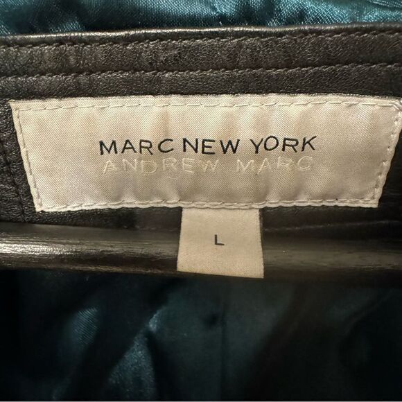 Marc New York by Anderw Marc Women’s Leather Jacket Size Large - Picture 4 of 5